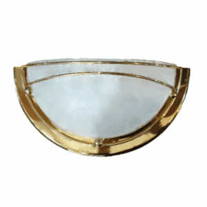 ARlight απλίκα φωτιστικό τοίχου γυαλί με μεταλλικό χρυσό περίγραμμα και πλέγμα, με 1 Ντουί Ε27, 30 cm ART.1049/A1 OTTONE