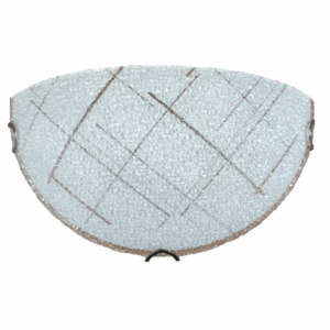 ARlight απλίκα φωτιστικό τοίχου γυαλί σαγρέ με γραμμές, με 1 Ντουί Ε27, 30 cm BASE 1/2