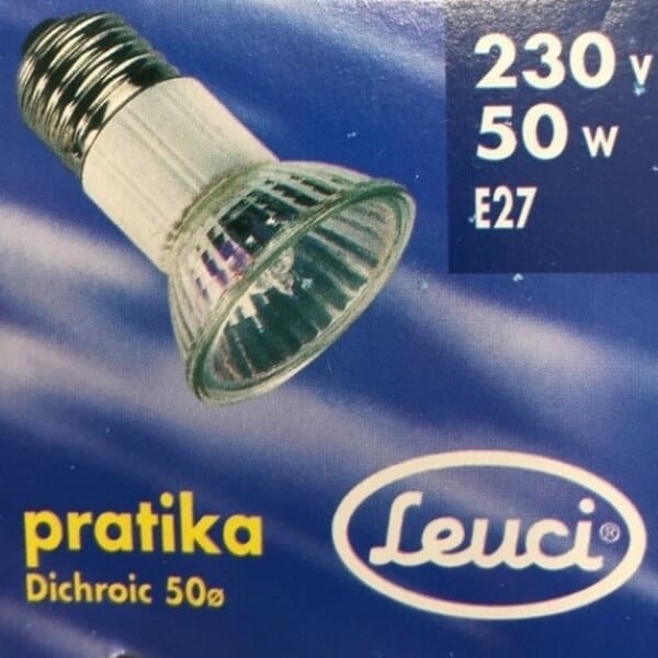 Leuci Λάμπα Dichroic Practika διχρωική 50⌀, 50W, για Ντουί E27 1 Leuci Λάμπα Dichroic Practika διχρωική 50⌀ 50W για Ντουί E27