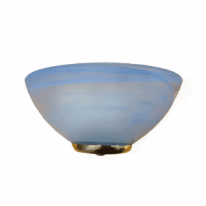 Viokef απλίκα φωτιστικό τοίχου γυαλί μπλε, με 1 Ντουί Ε14, 20 cm