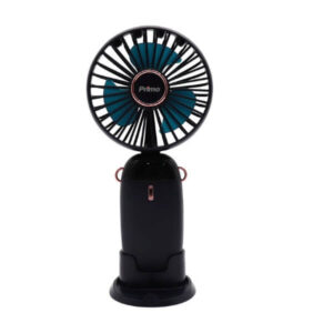 Primo Ανεμιστήρας 2σε1 χειρός & επιτραπέζιος 4.5W, Φ9cm, Επαναφορτιζόμενος (USB-C), Μαύρος