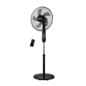 Primo Ανεμιστήρας με ορθοστάτη 50W, τηλεχειριστήριο και χρονοδιακόπτη Φ40cm, 1,30(h) m, Μαύρος