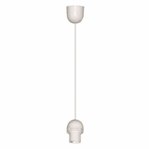 Eurolamp Κρεμαστό Ντουί (για φωτιστικά), με Ντουί E27, Λευκό