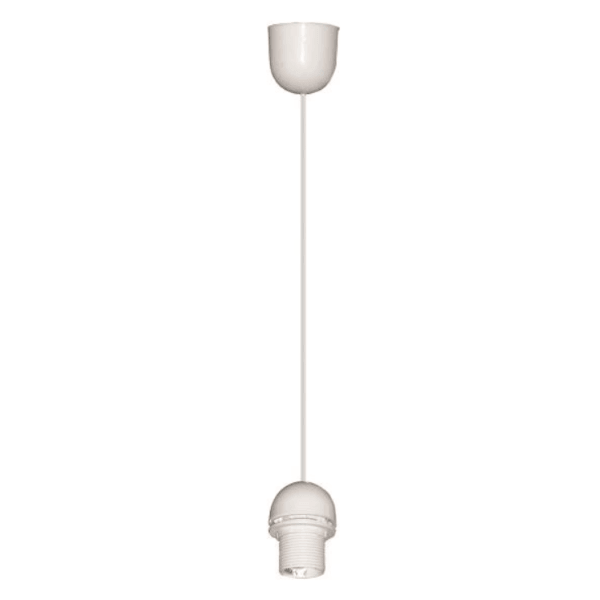 Eurolamp Κρεμαστό Ντουί (για φωτιστικά), με Ντουί E27, Λευκό 1 Eurolamp Κρεμαστό Ντουί για φωτιστικά με Ντουί E27 Λευκό
