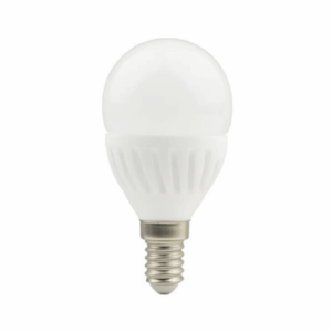Eurolamp Λάμπα LED σφαιρική G45 με κεραμική βάση, 7.1W, για ντουί Ε14, 3000Κ (Θερμό Λευκό)