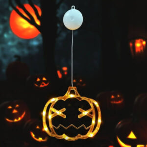 Modee Διακοσμητικό Παραθύρου Halloween Κολοκύθα, 13 LED, 20×21(h) cm, IP20, Θερμό Λευκό (Warm white)