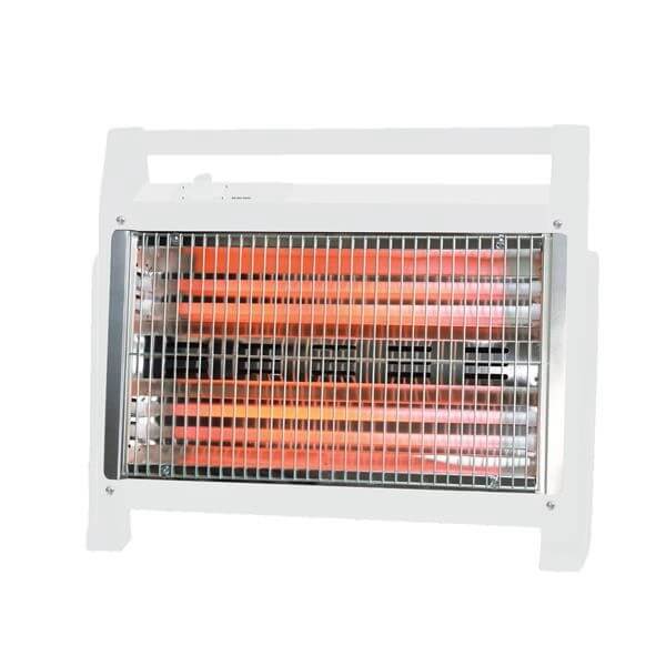 Eurolamp Θερμάστρα Χαλαζία 1600W 185x46x37h cm Λευκή