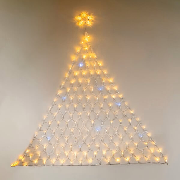 Δέντρο με αστέρι, 158 λαμπάκια LED δίχτυ, 1.4x1.5(h) m, διάφανο χάλκινο καλώδιο, σταθερή, IP44, 142 Θερμά Λευκά (Warm white) LED & 16 ψυχρά λευκά FLASH LED 1 Δέντρο με αστέρι 158 λαμπάκια LED δίχτυ 1.4x1.5h m διάφανο χάλκινο καλώδιο σταθερή IP44 142 Θερμά Λευκά Warm white LED 16 ψυχρά λευκά FLASH LED