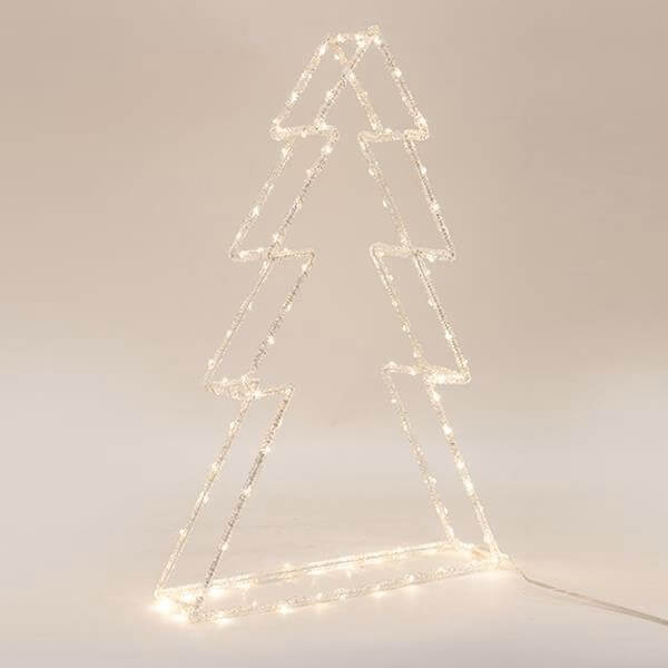 Φωτιζόμενο ακρυλικό Δέντρο 80 LED 31x6.5x39h cm Εσωτερικού και Εξωτερικού Χώρου IP44 Θερμό Λευκό
