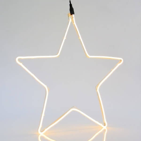 Φωτοσωλήνας NEON LED Αστέρι 54x58 cm με 2 m φωτοσωλήνα, IP44, Εσωτερικού και Εξωτερικού Χώρου, Θερμό Λευκό (Warm white) 1 Φωτοσωλήνας NEON LED Αστέρι 54x58 cm με 2 m φωτοσωλήνα IP44 Εσωτερικού και Εξωτερικού Χώρου Θερμό Λευκό Warm white